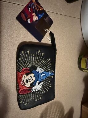 Primark Black Disney change purse With Tag Mickey Fantasia